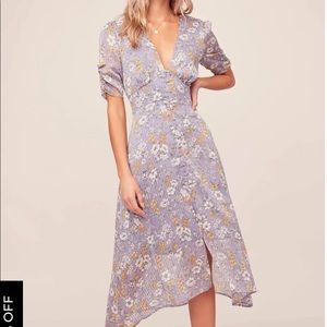 ASTR Soleil Floral Midi Dress